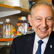 Portrait of Robert Gallo, co-discoverer of HIV as the cause of AIDS and creator of the HIV blood test. 