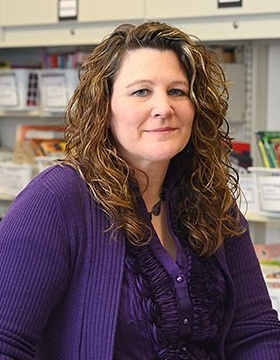 portrait of Mary McVee in her lab. 
