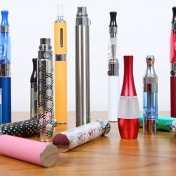 Assortment of e-cigarettes. 