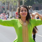 Persian dancer performing at the Norooz (Naw Ruz) Festival and Persian Parade new year celebration. 
