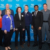 Group shot of speakers at Shared Governance Day. 