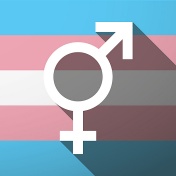 transgender symbol and flag. 