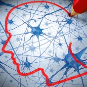 conceptual illustration of brain research. 
