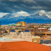 View of the pro-immigrant city Albuquerque, New Mexico. 
