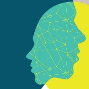 DIFCON Graphic with opposing heads. 