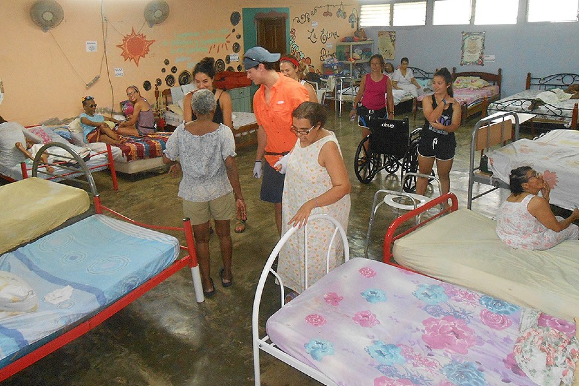 Team members care for the residents of the Asilo. 