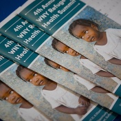Photograph of the 4th Annual WNY Refugee Health Summit programs. 