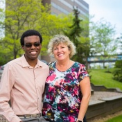 Garfield Walker (left) and Lani Jendrowski. 