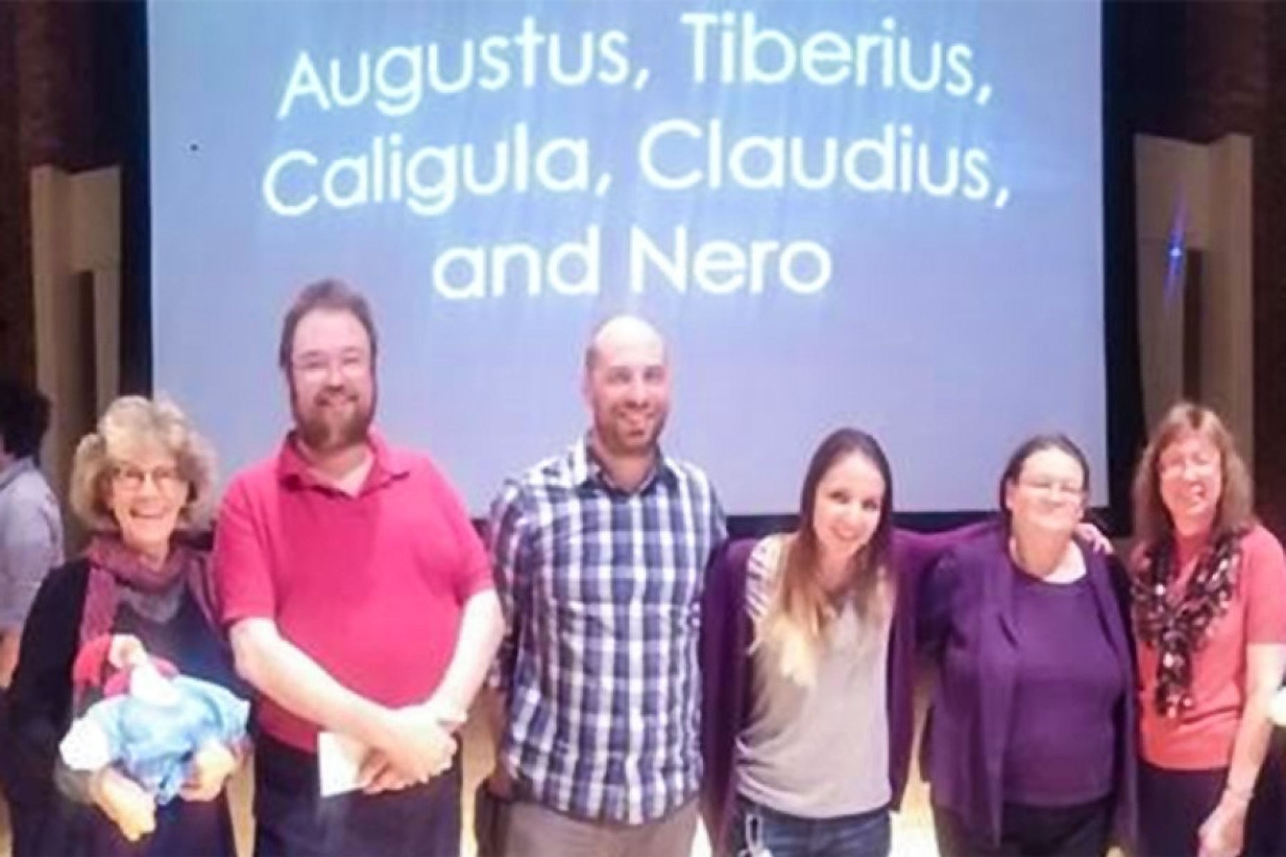 Members of the English Language Institute's WorldQuest team pose in the Montante Center at Canisius college. 