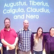 Members of the English Language Institute's WorldQuest team pose in the Montante Center at Canisius college. 