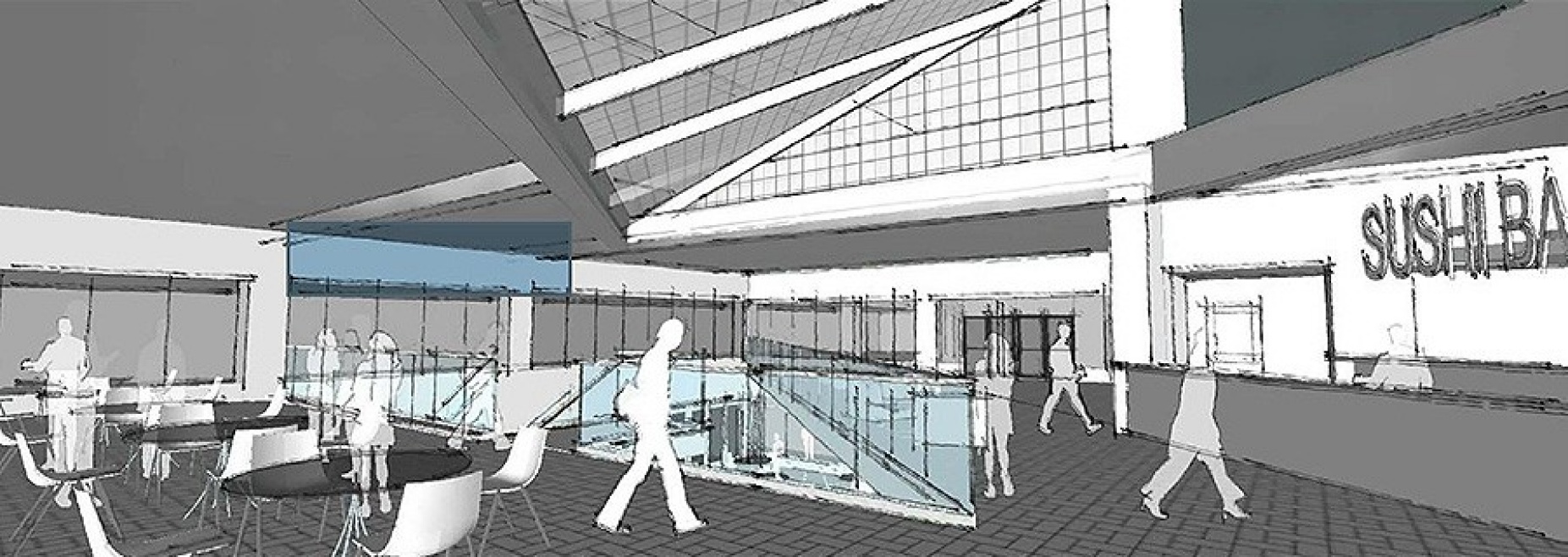 Conceptual rendering of the proposed Global Market. 