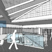 Conceptual rendering of the proposed Global Market. 