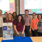 Members of the UB Pharmacy-Buffalo Academy of the Sacred Heart team for the Innovation challenge. 