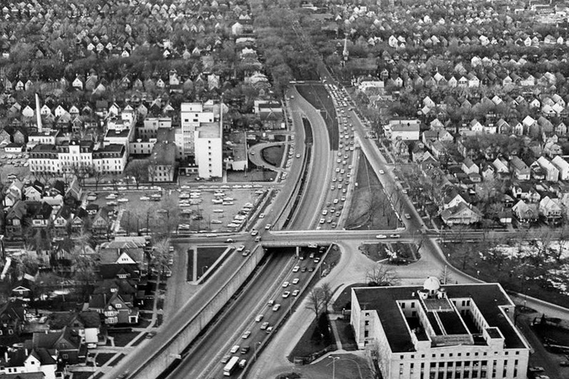 Kensington Expressway sliced through the heart of Buffalo’s neighborhoods. Buffalo Public Works Department.