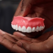 3-D printed dentures. 