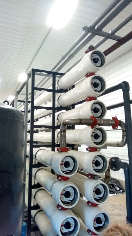 Part of a reverse osmosis system on a dairy farm. 