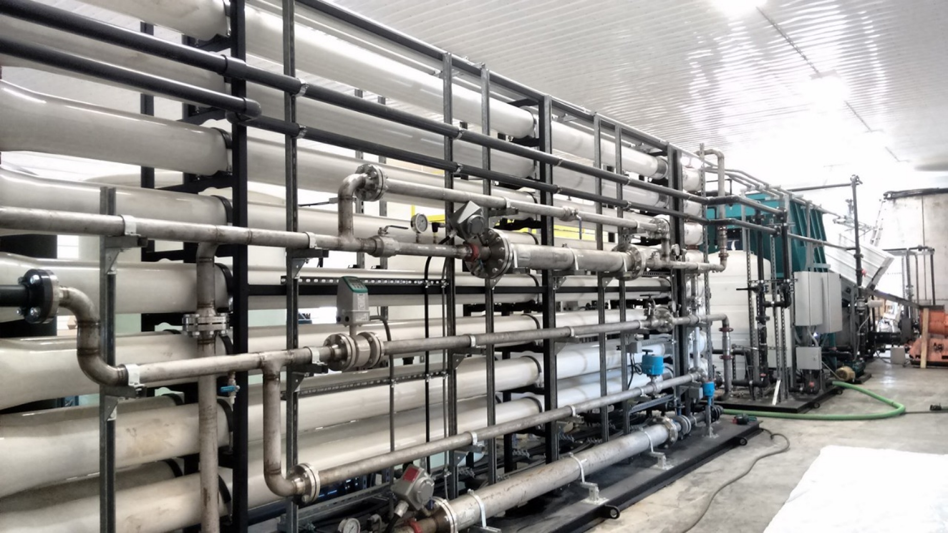 Part of a reverse osmosis system on a dairy farm. 