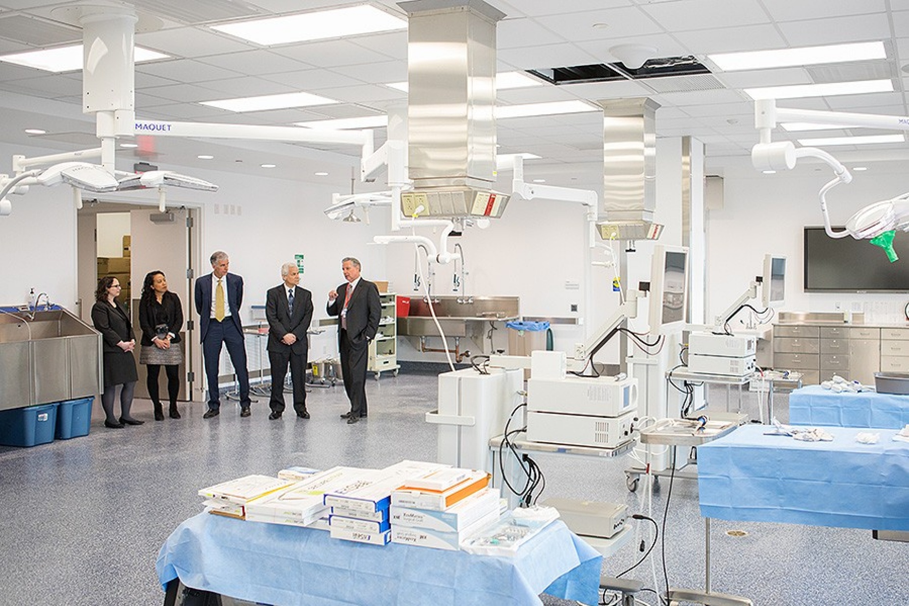 Tour of the Jacobs School of Medicine and Biomedical Sciences. 