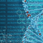 DNA research conceptual illustration. 