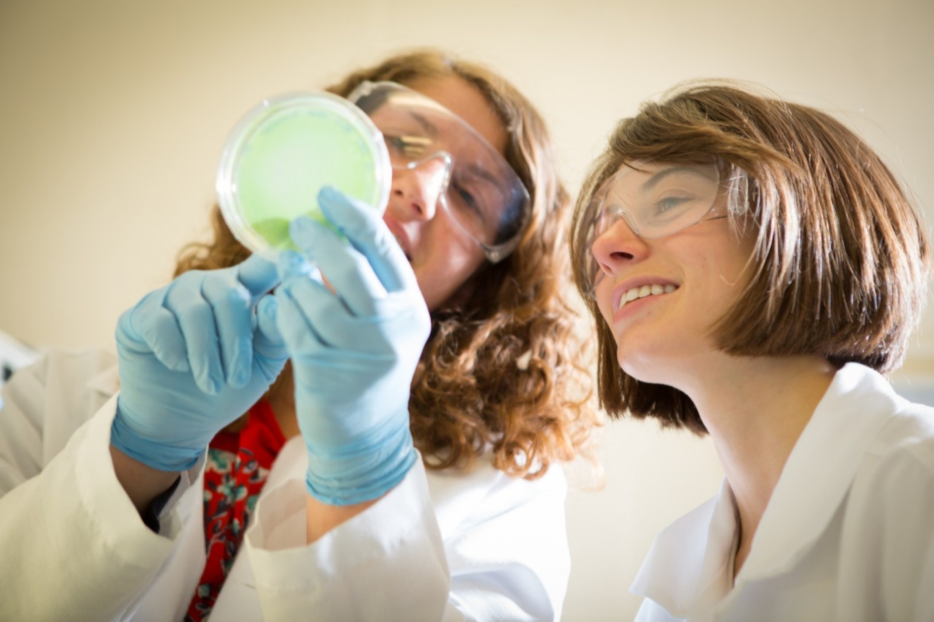 Lab of Environmental and Water Resources Engineering Assistant Professor Berat Haznedaroglu in Jarvis Hall . 