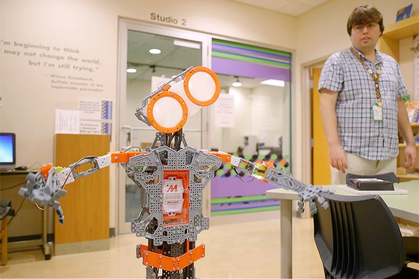 Library patrons have access to equipment and space at the Buffalo and Erie County Public Library's Launch Pad. 