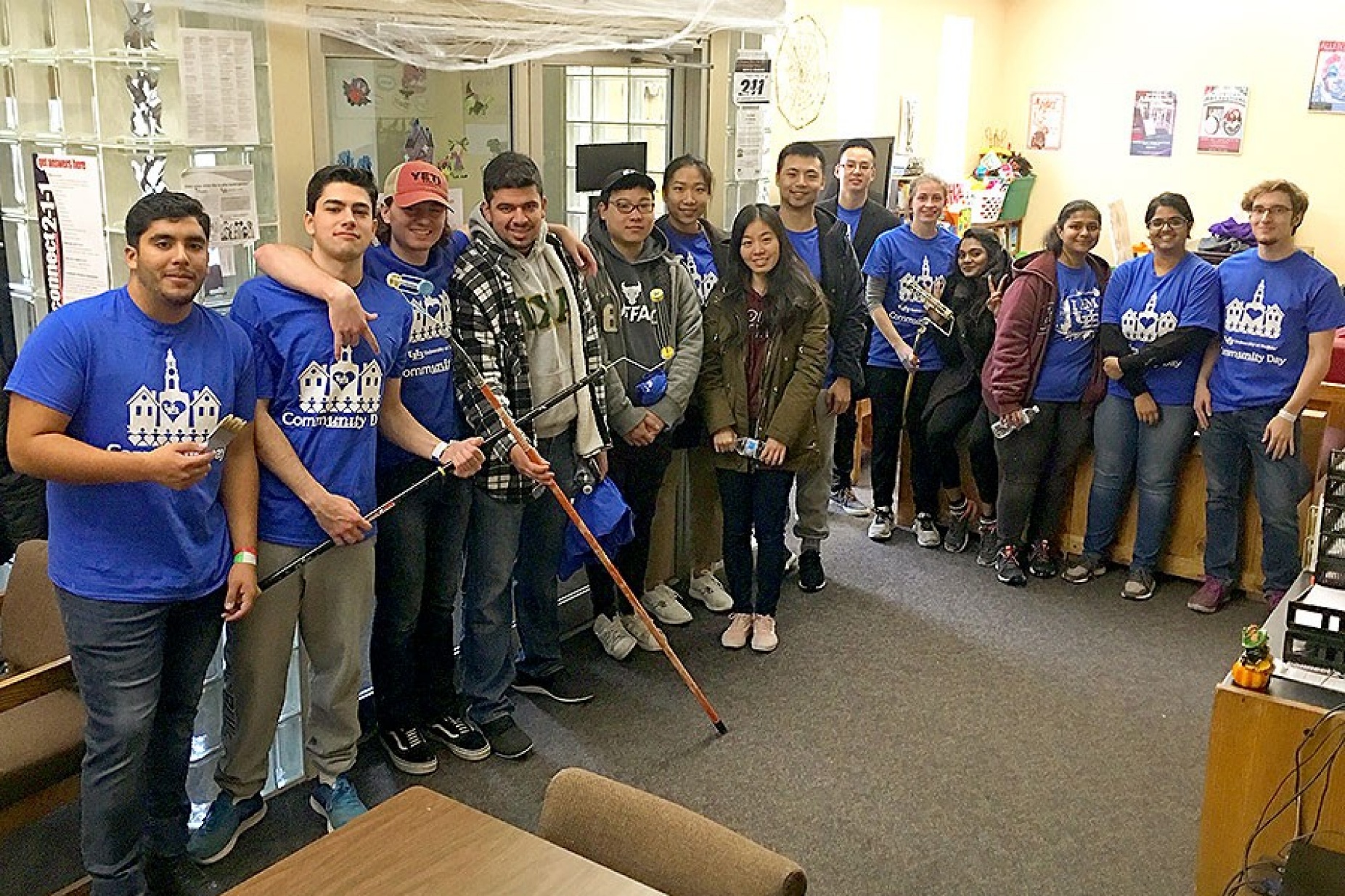 UB students took part in Community Day, UB's annual day of service. 