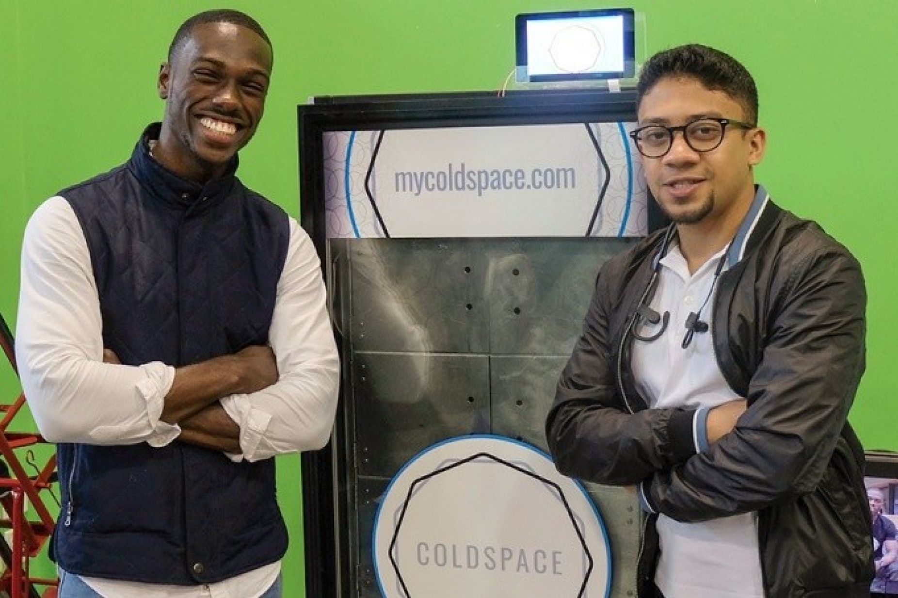 photo of ColdSpace founders Elijah Tyson and Abid Alam. 