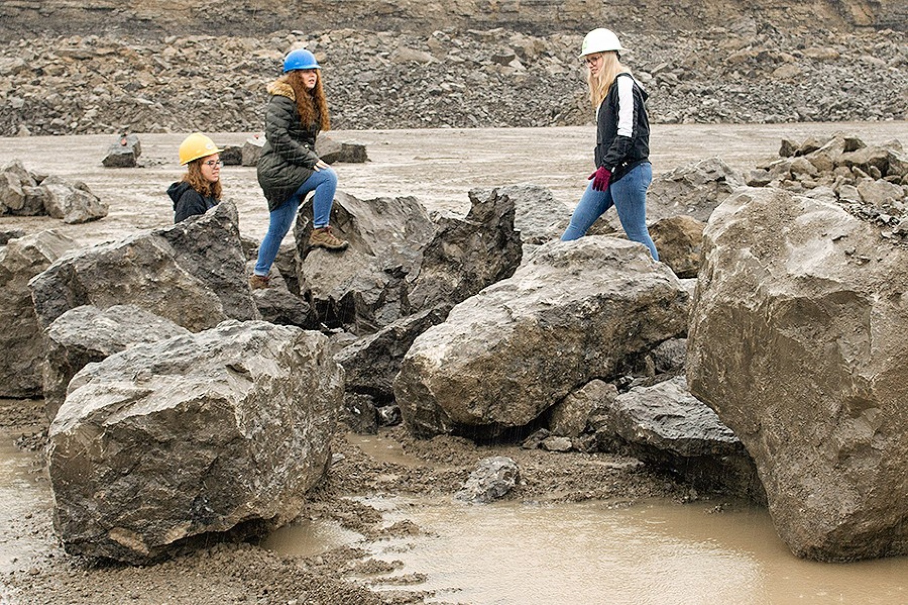 tornspace rock sculpture in progress.