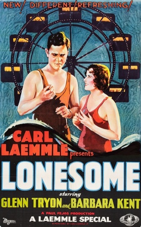 Poster from the 1928 film, "Lonesome.".