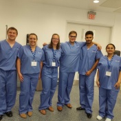 Members of the Limitless team, including Jacob Opalinski, a biomedical engineering student; Nicolette Winder, an MD candidate; Andrea Kraft, an MBA/MPH candidate; Blake Kruger, an MD candidate; Arnav Matta, an innovation management student; and Prerna Pant, PhD candidate, biomedical engineering. 