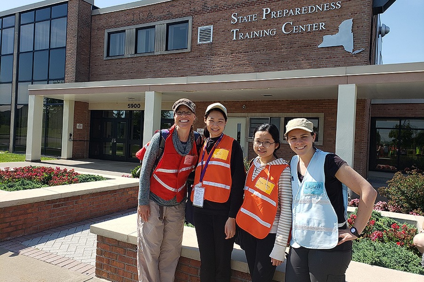 UB nursing New York Hope participants: 2019 graduate Cari Gavin, senior Leshi Li, senior Xinyue Zheng and 2019 graduate Lauren Kopsky. 