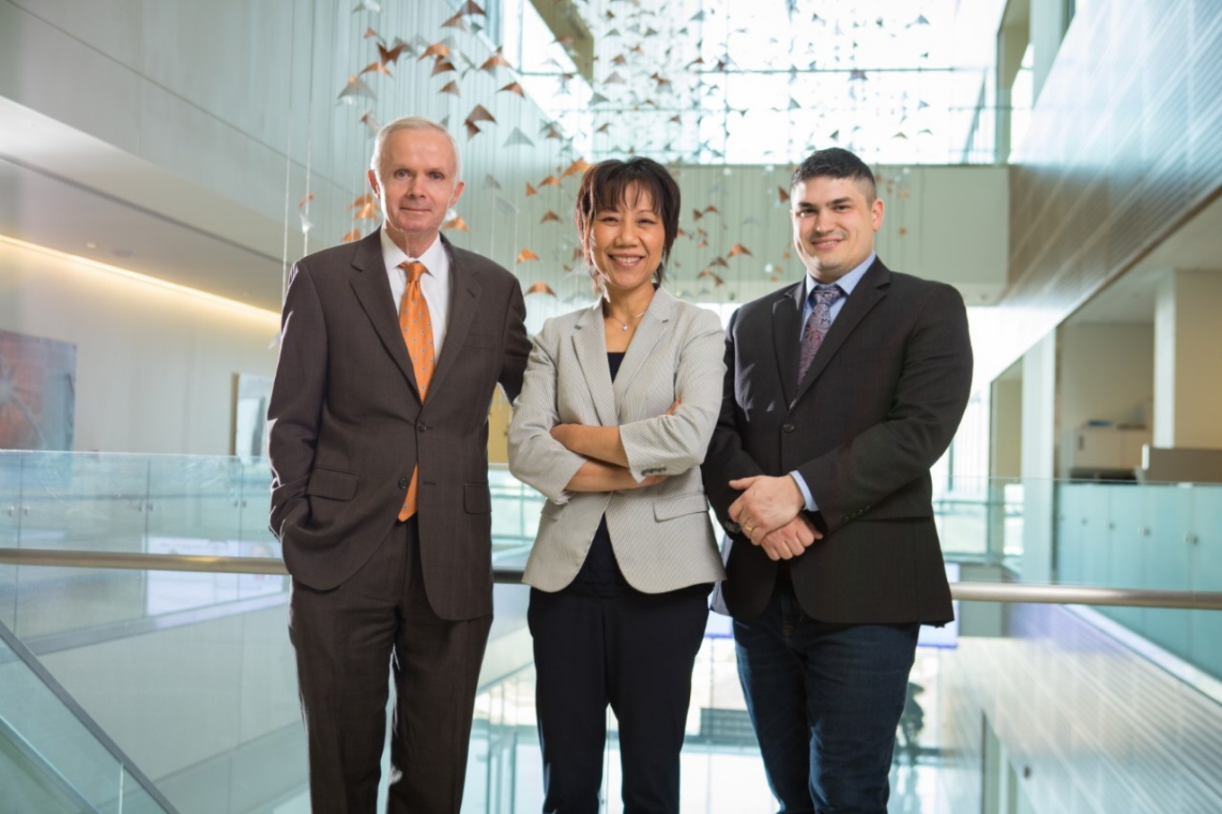 Neurovascular Diagnostics co-founders include entrepreneur Jeff Harvey; UB engineering researcher Hui Meng; and UB engineering and medical researcher Vincent Tutino. 
