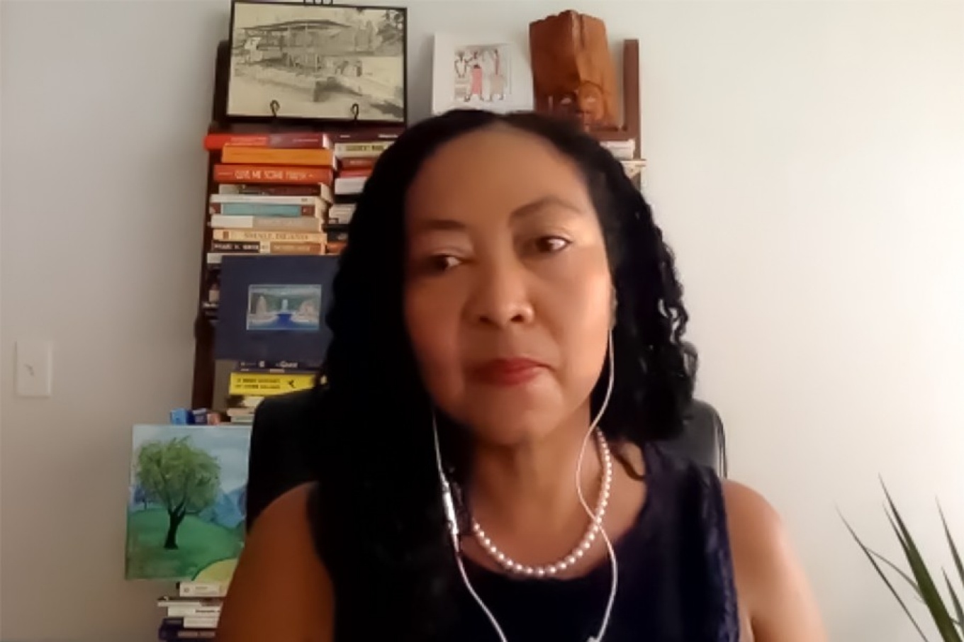 Noemi Waight, associate professor in the Department of Learning and Instruction, served as moderator of the Minority Faculty and Staff association's virtual town hall. 