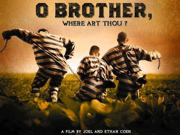 Promotional graphic for "O Brother, Where Art Thou?," 2000. 