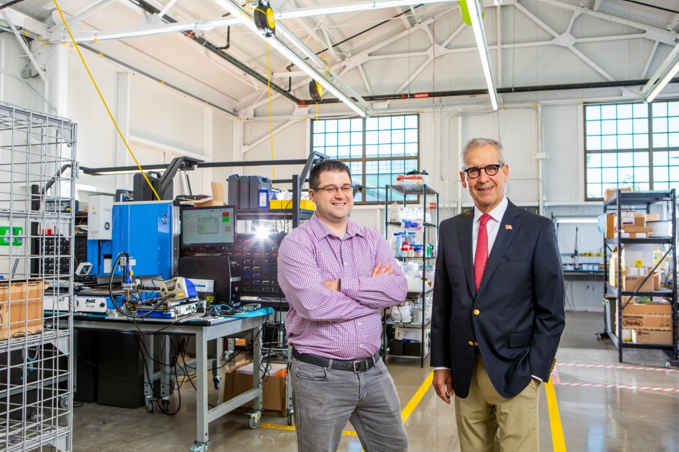 Brian Peterson, vice president of engineering and chief technology offer at Garwood Medical Devices, and Wayne Bacon, president and CEO. 
