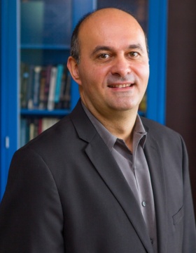 Physics Faculty in Fronczak Hall William H. Kinney, Dejan Stojkovic and Doreen Wackeroth Photographer: Douglas Levere. 