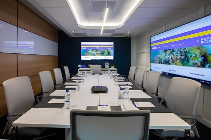 Zoom image: The University Club includes two conference rooms, each equipped with videoconferencing and seating capacity for 10 people. Photo: Douglas Levere 