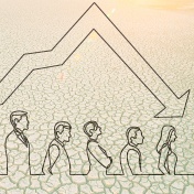 Concept of climate change affecting reproductive health. 
