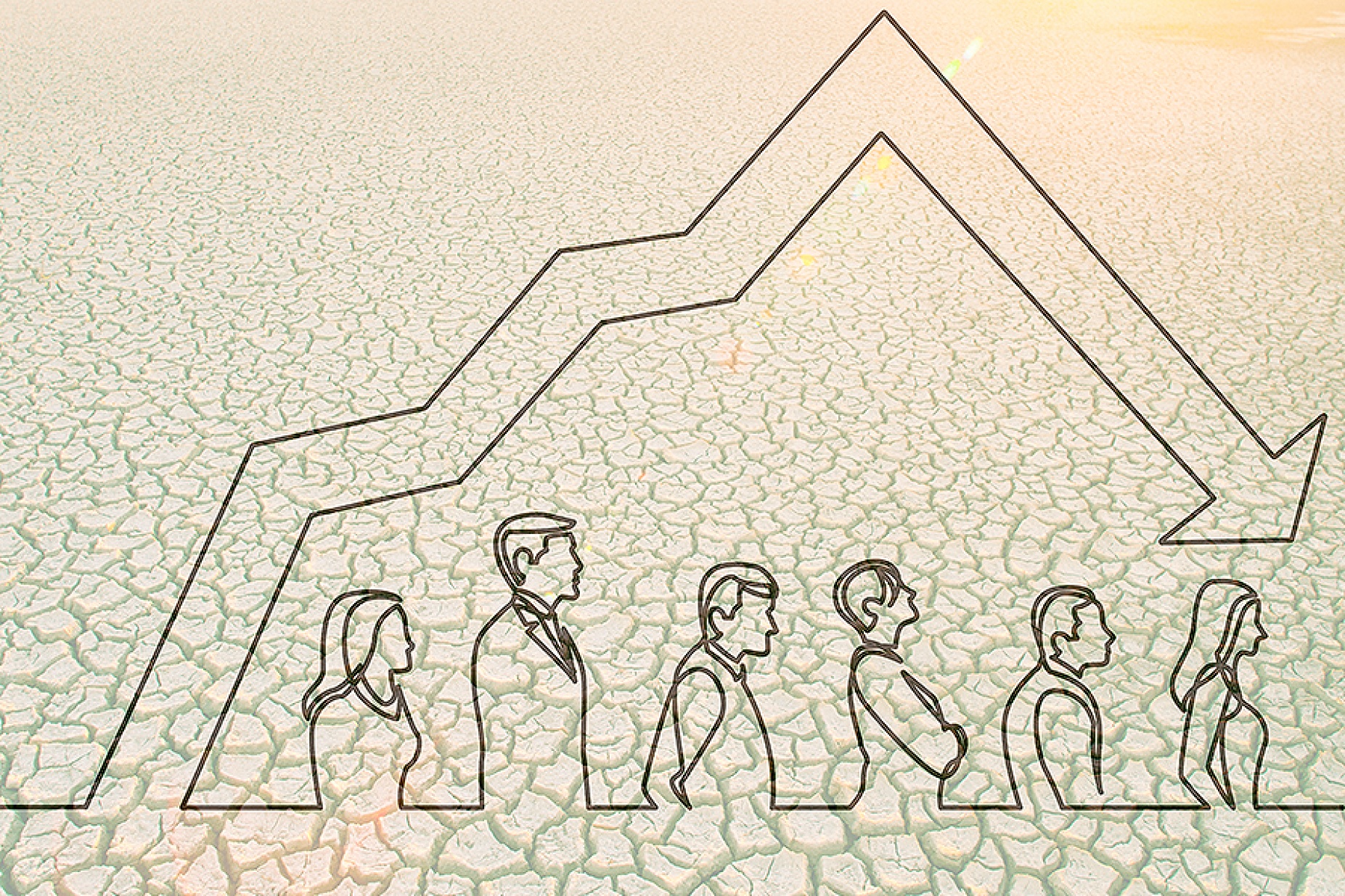 Concept of climate change affecting reproductive health. 