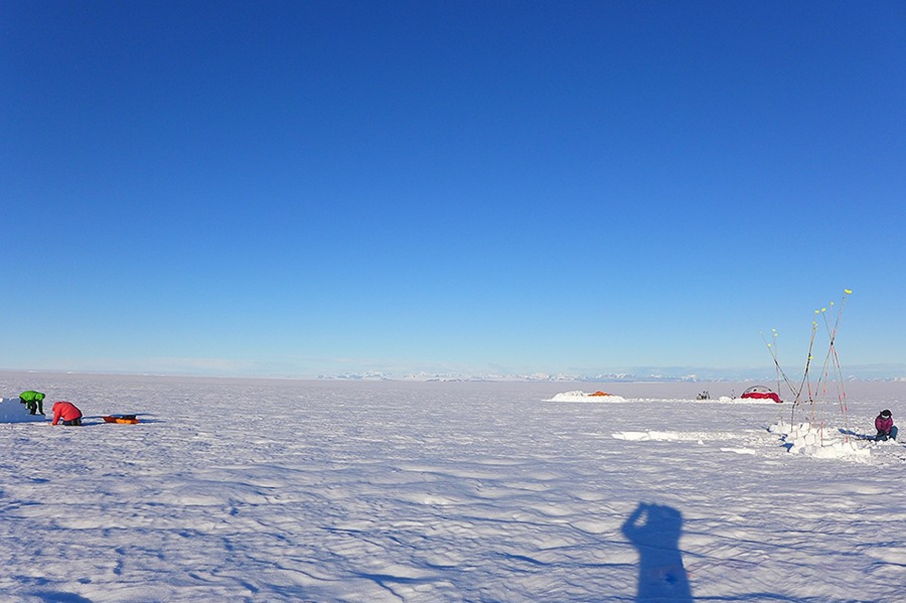 Expansive view of Helheim glacier. 