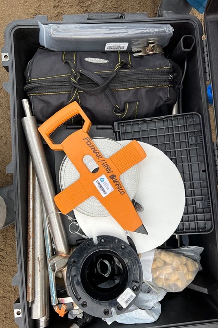 Equipment brought from UB to aid field work. 