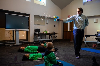 Zoom image: &ldquo;The concept of offering yoga to children with high needs is novel. These are society&rsquo;s most marginalized individuals,&rdquo; says Cook-Cottone. 