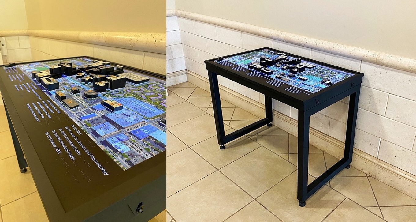 two views of the BNMC touch map. 