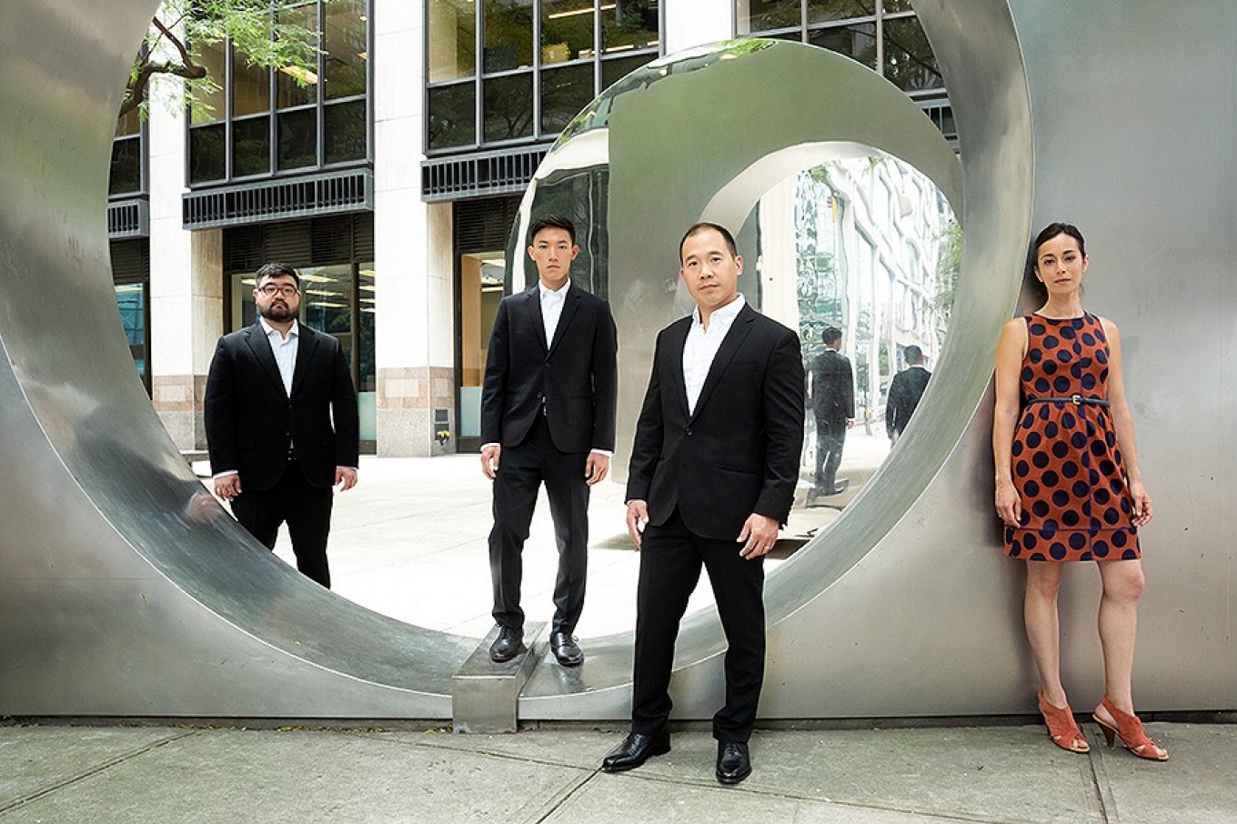 The Parker quartet, from left: Ken Hamao, violin; Daniel Chong, violin; Kee-Hyun Kim, cello; Jessica Bodner, viola. 