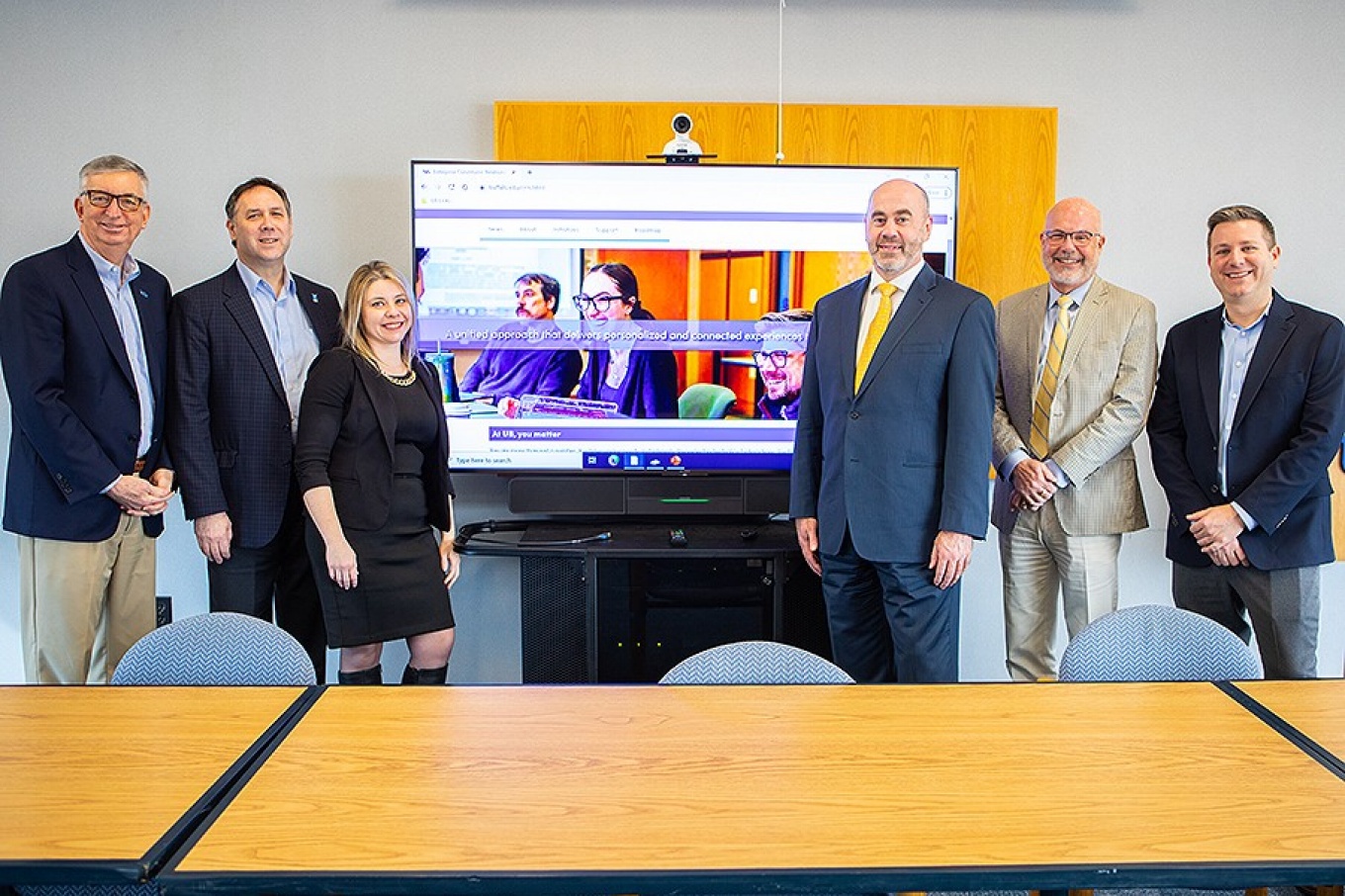 Provose A. Scott Weber, John Della Contrada, Kelly Kenline, Craig Abbey, Brice Bible, and Salesforce representative Brent Wege. 