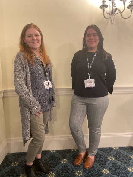 UB students Kayliee Bertrand-Henretta and Jessica Mencia completed the Campaign School for Social Workers in spring 2023. 