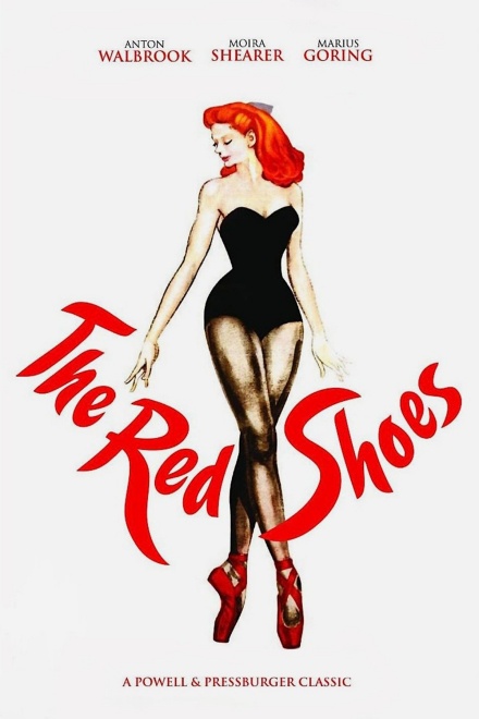 Promotional poster for the 1948 movie "The Red Shoes.". 