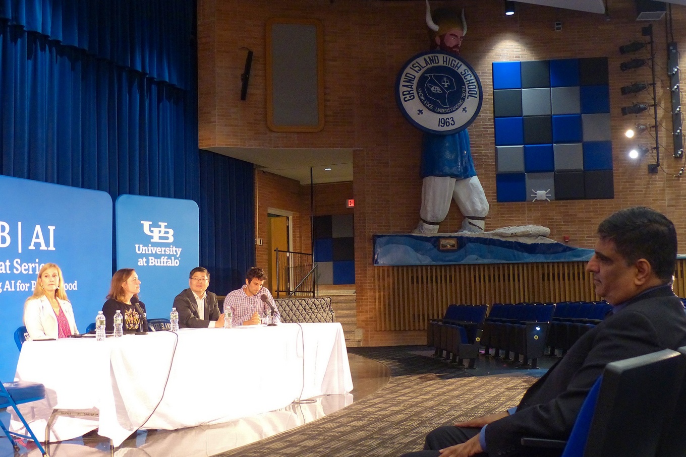 AI Chat panel discussion held at Grand Island High School. 