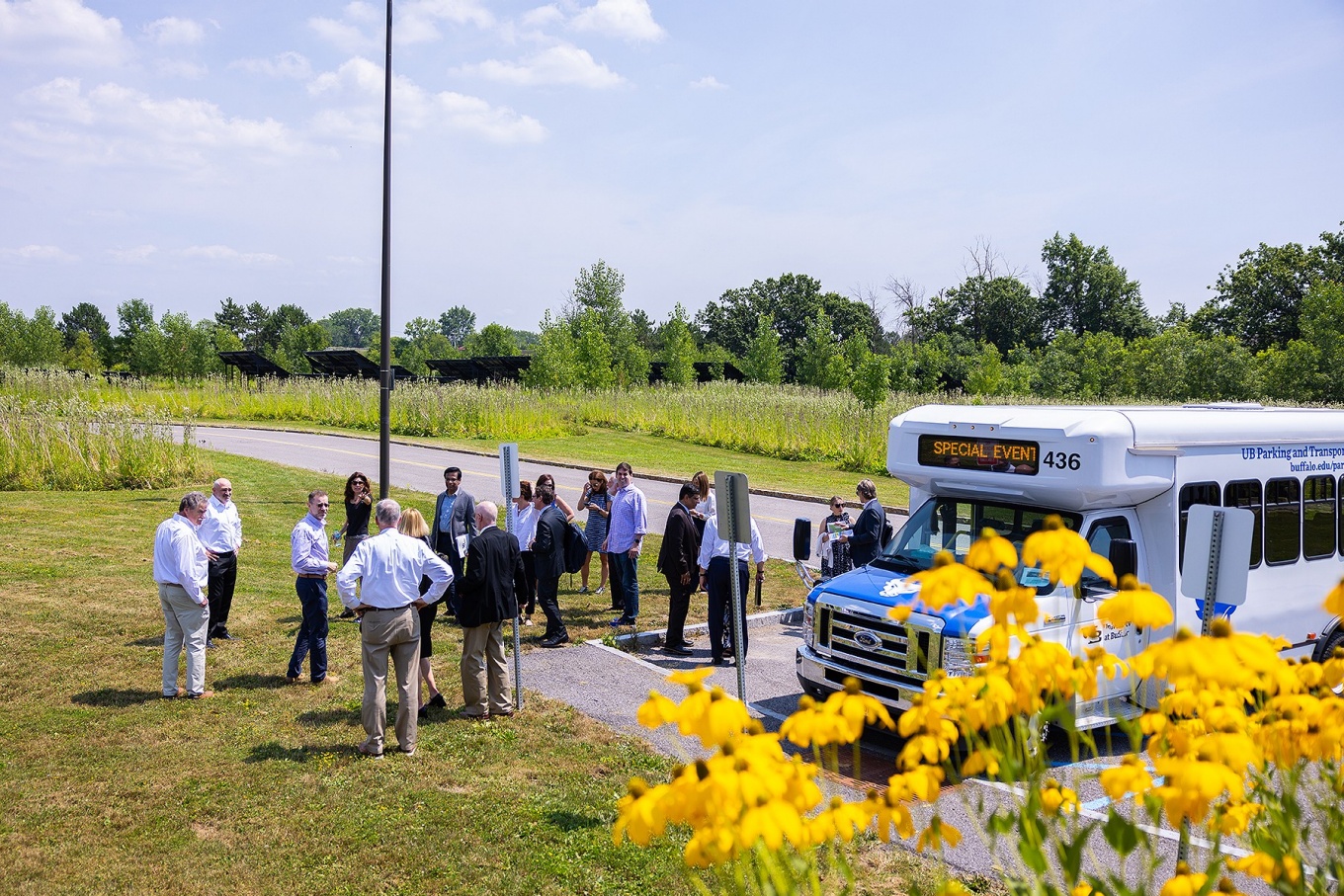 A group visits a site near the Solar Strand. 