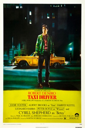 Promotional image for the 1976 movie, "Taxi Driver.". 